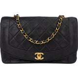 Chanel Quilted Lambskin 24K Gold Single Flap Crossbody Bag
