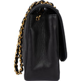 Chanel Quilted Lambskin 24K Gold Single Flap Crossbody Bag