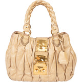 Miu Miu Quilted Leather Handbag