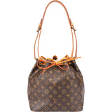 Louis Vuitton Canvas Monogram Sac Noe Petit Shoulder Bag