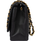 Chanel Quilted Lambskin 24K Gold Single Flap Crossbody Bag