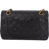 Chanel Quilted Lambskin 24K Gold Small Double Flap Crossbody Bag