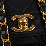 Chanel Quilted Lambskin 24K Gold Single Flap Crossbody Bag