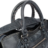 Balenciaga Perforated Leather City Handbag