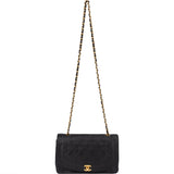Chanel Quilted Lambskin 24K Gold Single Flap Crossbody Bag
