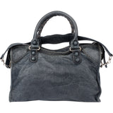 Balenciaga Perforated Leather City Handbag
