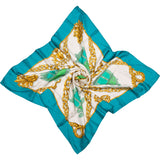 Hermès Classic "Carrosses Dor" Silk Carre 90 Scarf Tuch