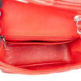 Chanel Quilted Lambskin Palladium Mini Single Flap Crossbody Bag