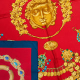 Hermès Classic "Kosmima" Silk Carre 90 Scarf Tuch