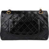 Chanel Quilted Lambskin 24K Gold Medium Double Flap Crossbody Bag