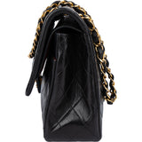 Chanel Quilted Lambskin 24K Gold Medium Double Flap Crossbody Bag