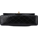 Chanel Quilted Lambskin 24K Gold Medium Double Flap Crossbody Bag