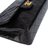 Chanel Quilted Lambskin 24K Gold Medium Double Flap Crossbody Bag