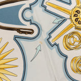 Hermès Classic "Les Éperons" Silk Carre 90 Scarf Tuch
