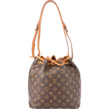 Louis Vuitton Canvas Monogram Sac Noe Petit Shoulder Bag