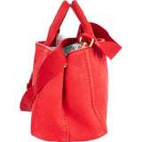 Prada Red Triangle Mini Canapa Handbag