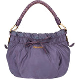 Prada Purple Nylon Bucket Handbag