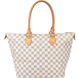 Louis Vuitton Damier Azur Monogram Saleya GM Handbag