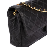 Chanel Quilted Lambskin 24K Gold Medium Single Flap Crossbody Bag