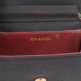 Chanel Quilted Cotton 24K Gold Single Flap Shoulder Bag