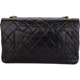 Chanel Quilted Lambskin 24K Gold Medium Single Flap Crossbody Bag