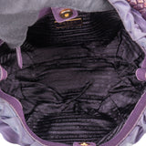 Prada Purple Nylon Bucket Handbag