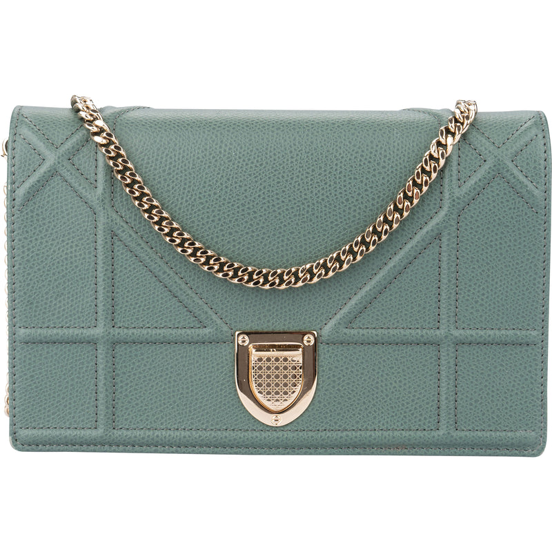 Christian Dior Diorama Wallet On Chain Crossbody Bag - vintageandkickz
