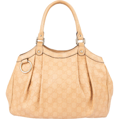 Gucci Leather GG Monogram Sukey Handbag