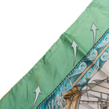Hermès Classic "Vive Le Vent" Silk Carre 90 Scarf Tuch