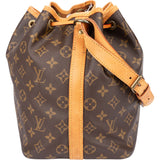 Louis Vuitton Canvas Monogram Sac Noe Petit Shoulder Bag