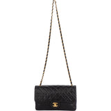 Chanel Quilted Lambskin 24K Gold Medium Single Flap Crossbody Bag