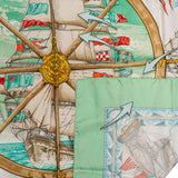 Hermès Classic "Vive Le Vent" Silk Carre 90 Scarf Tuch