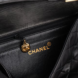 Chanel Quilted Lambskin 24K Gold Medium Single Flap Crossbody Bag