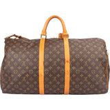 Louis Vuitton Canvas Monogram Keepall 55 Bandouliere