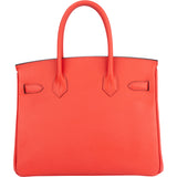 Hermès Rose Jaipur Epsom Leather Birkin 30 Handbag