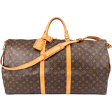 Louis Vuitton Canvas Monogram Keepall 60 Bandouliere
