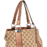 Gucci GG Monogram Bamboo Handbag