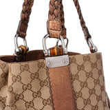 Gucci GG Monogram Bamboo Handbag