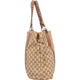 Gucci GG Monogram Bamboo Handbag