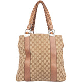 Gucci GG Monogram Bamboo Handbag