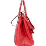 Prada Red Saffiano Leather Galleria Handbag