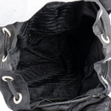 Prada Black Nylon Triangle Backpack