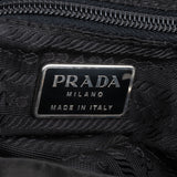 Prada Black Nylon Triangle Backpack