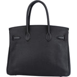 Hermès Noir Togo Leather Palladium Birkin 30 Handbag