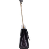 Gucci Patent Leather GG Monogram Horsebit Emily Shoulder Bag