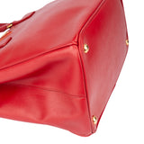 Prada Red Saffiano Leather Galleria Handbag