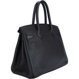 Hermès Noir Togo Leather Palladium Birkin 30 Handbag