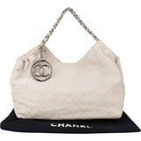 Chanel Stitching Calfskin CC Cabas Handbag