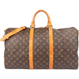 Louis Vuitton Canvas Monogram Keepall 50 Bandouliere