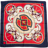 Hermès Classic "Washington`s Carriage" Silk Carre 90 Scarf Tuch